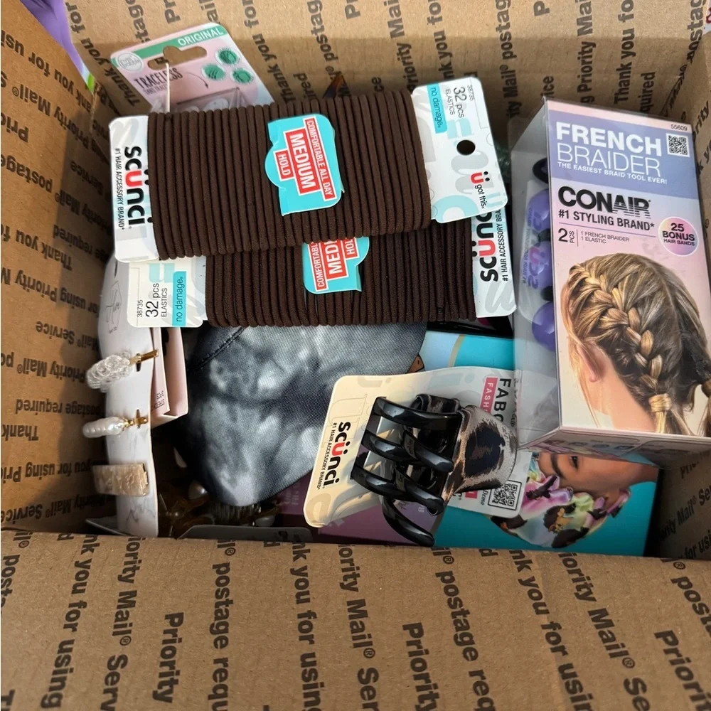 NEW IN‎ BOX Mystery Hair Accessories Bundles Clips, Brushes, Combs, Headbands